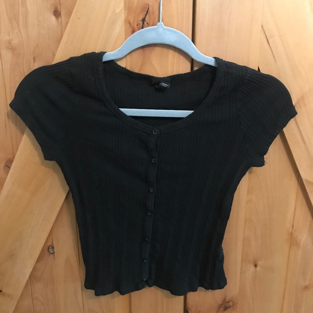Black Button girls shirt